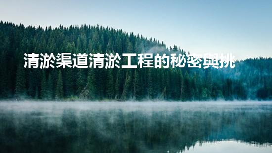 清淤渠道清淤工程的秘密與挑戰(zhàn)：如何高效應(yīng)對(duì)水體污染征詢題？